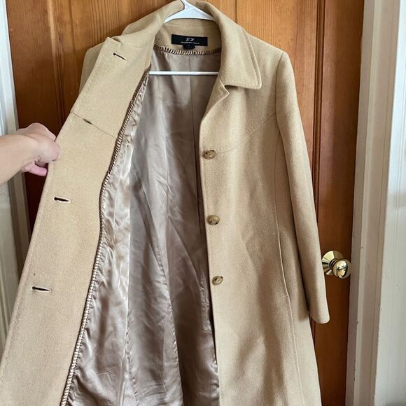 L.L. Collezioni Italia 100% Camelhair Tan Overcoat 8 - Picture 2 of 6